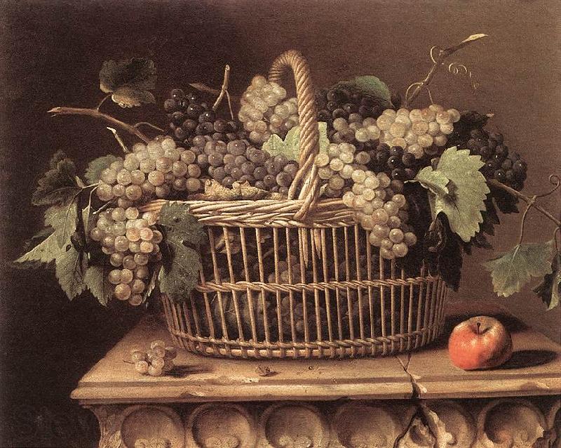 DUPUYS, Pierre Basket of Grapes dfg Norge oil painting art